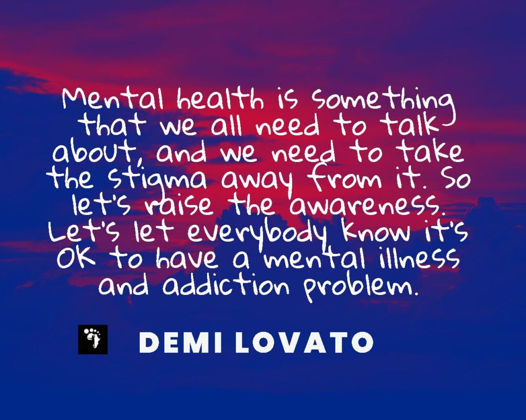 discover energizing mental wellness quotes by celebrities like Demi Lovato